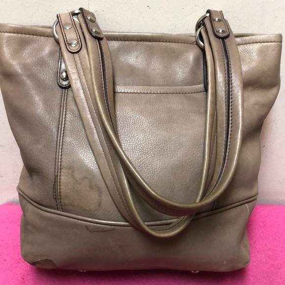 B Makowsky Leatger Tote Purse - Picture 3 of 7